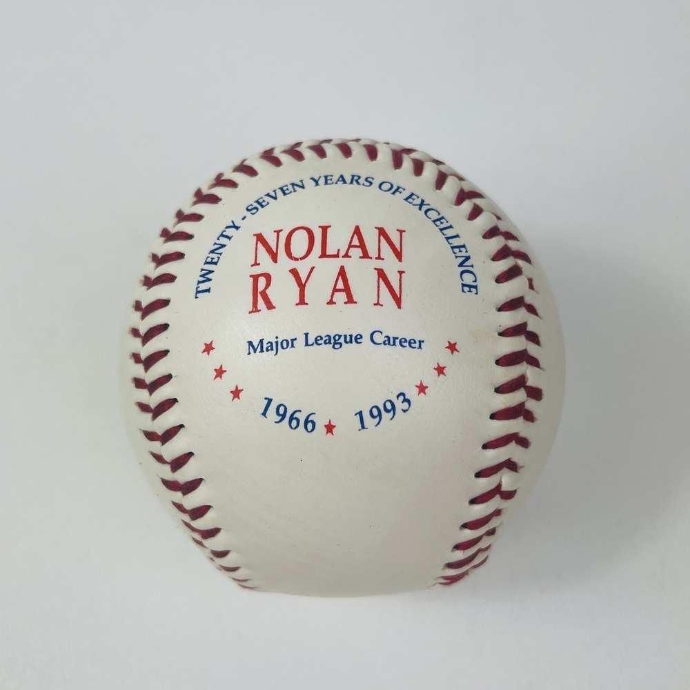 Nolan Ryan Commemorative Fotoball 27 Yrs‎ Of Excellence Baseball